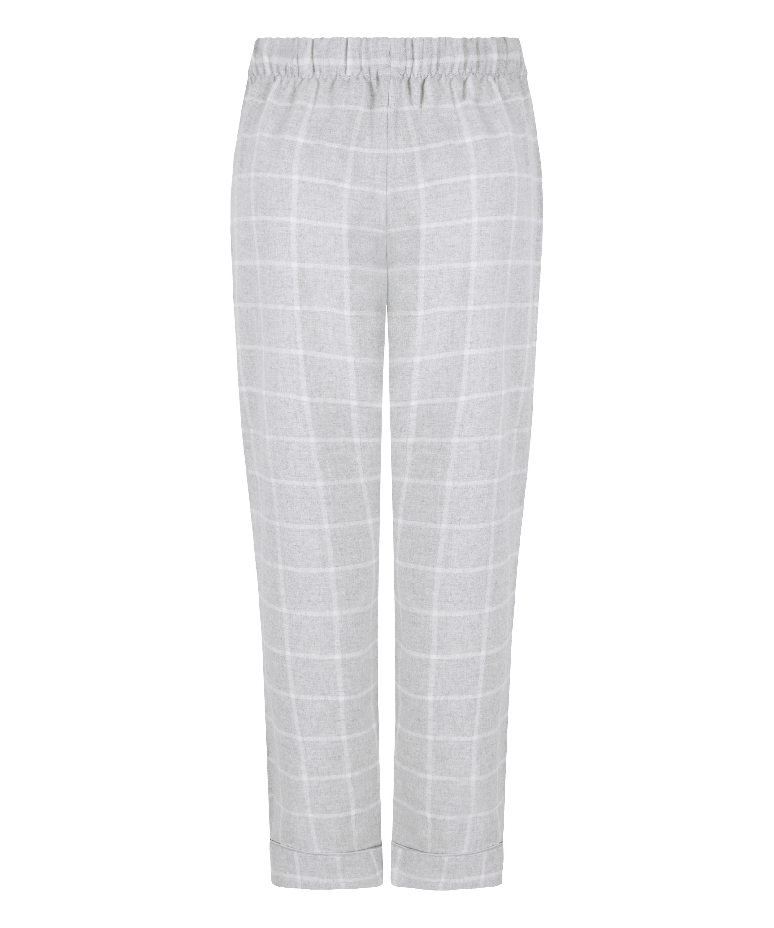 Flannel Pyjama Pants, Gray, main