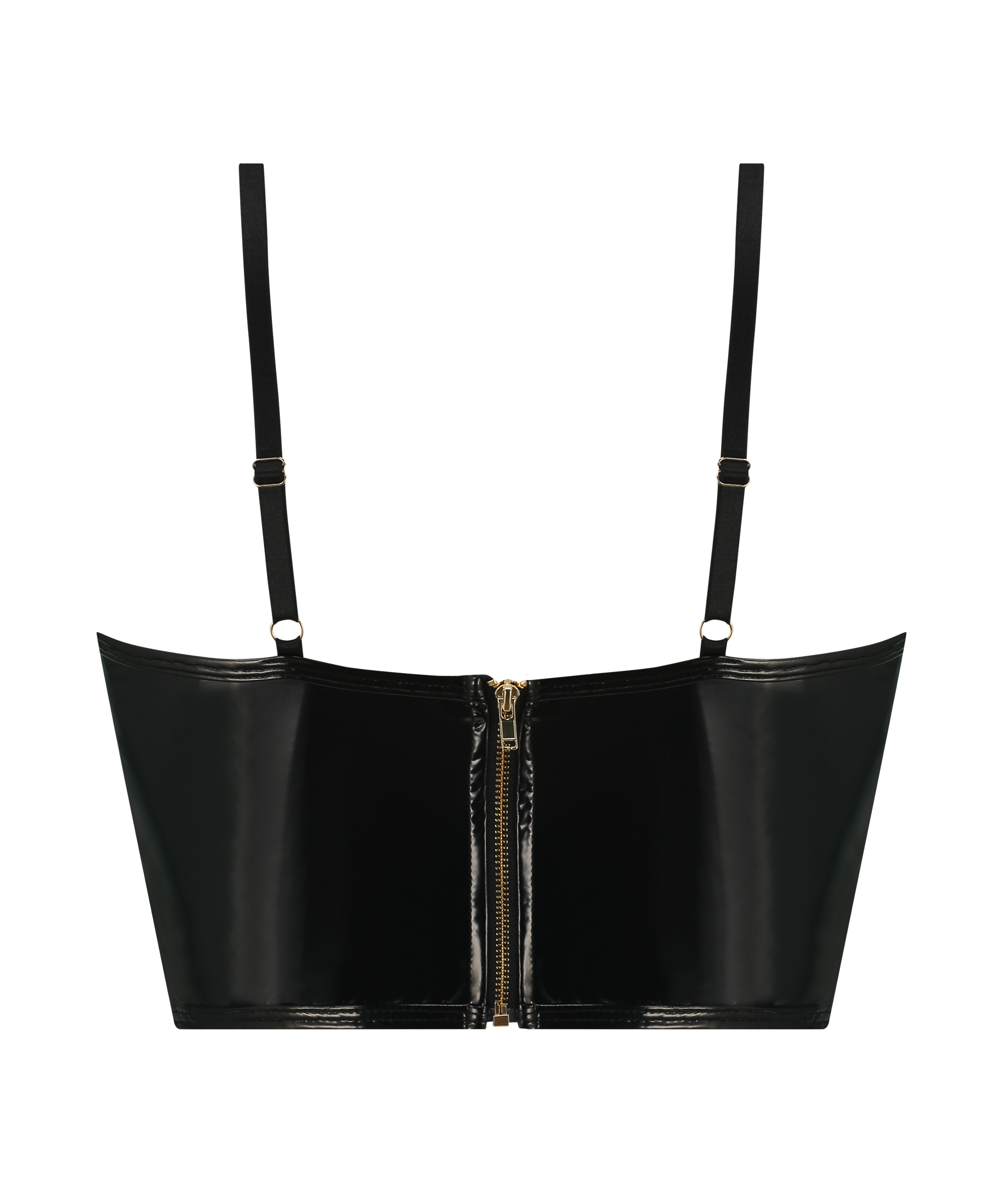 Padded Underwired Longline Bra, Black, main