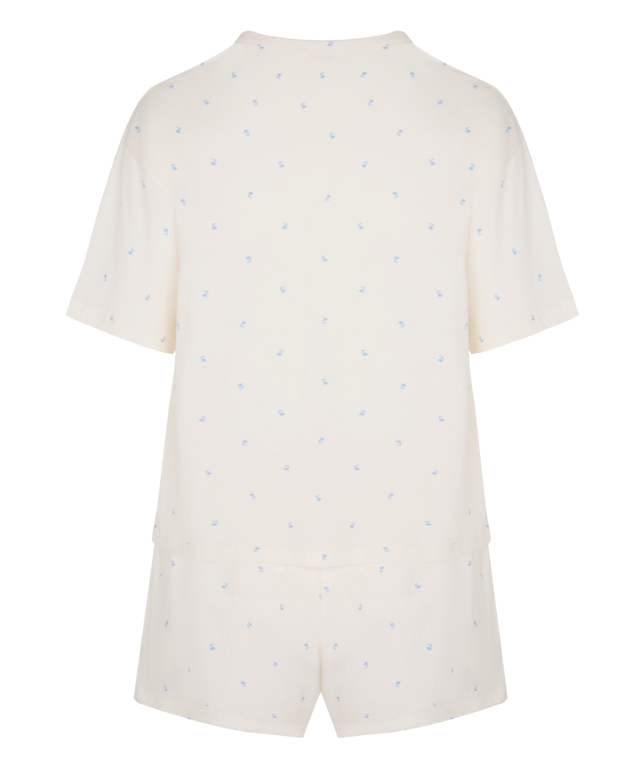 Pyjama Set Cotton, White, main