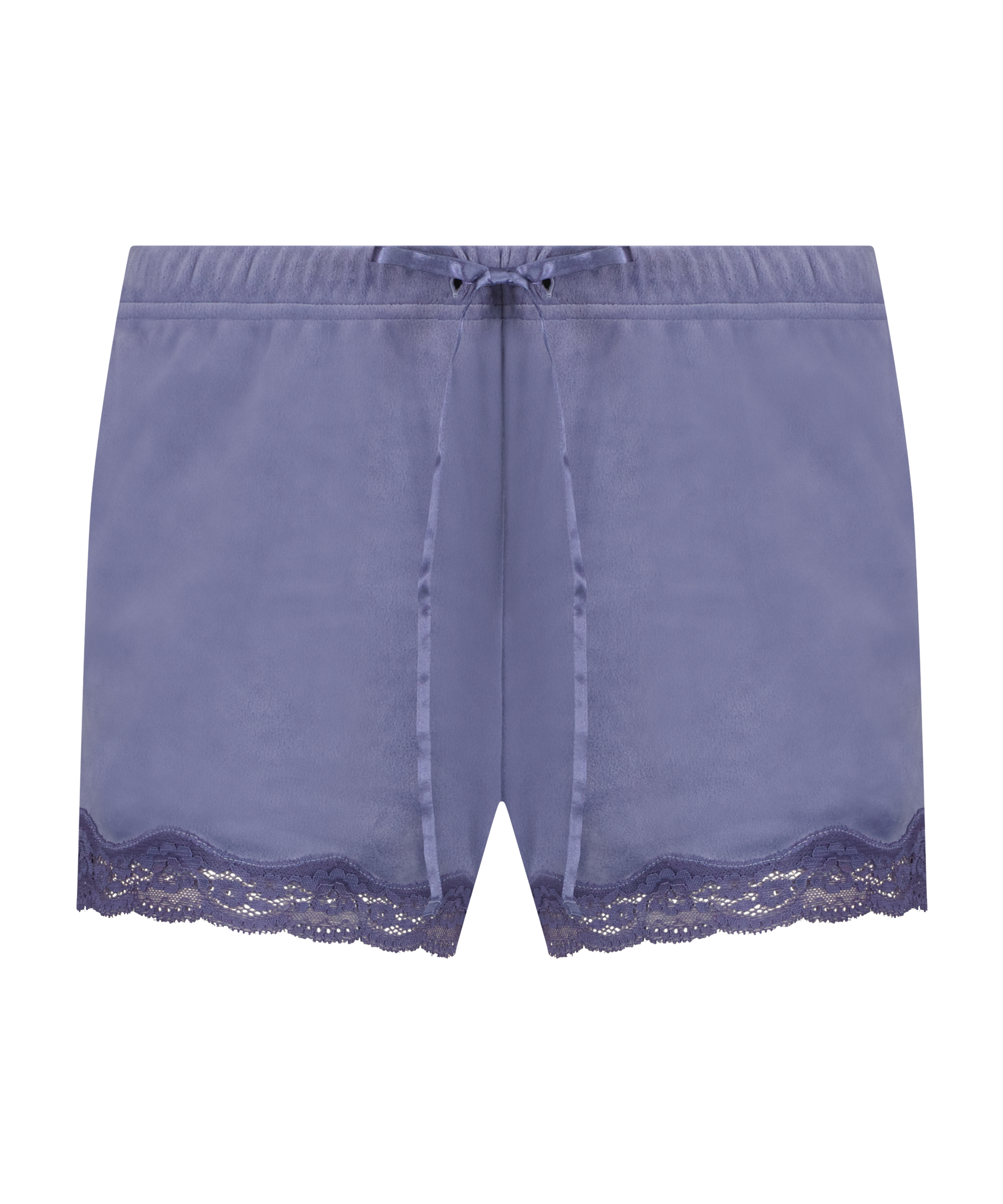 Velvet lace shorts, Purple, main