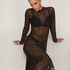 Slipdress Allover Lace, Black