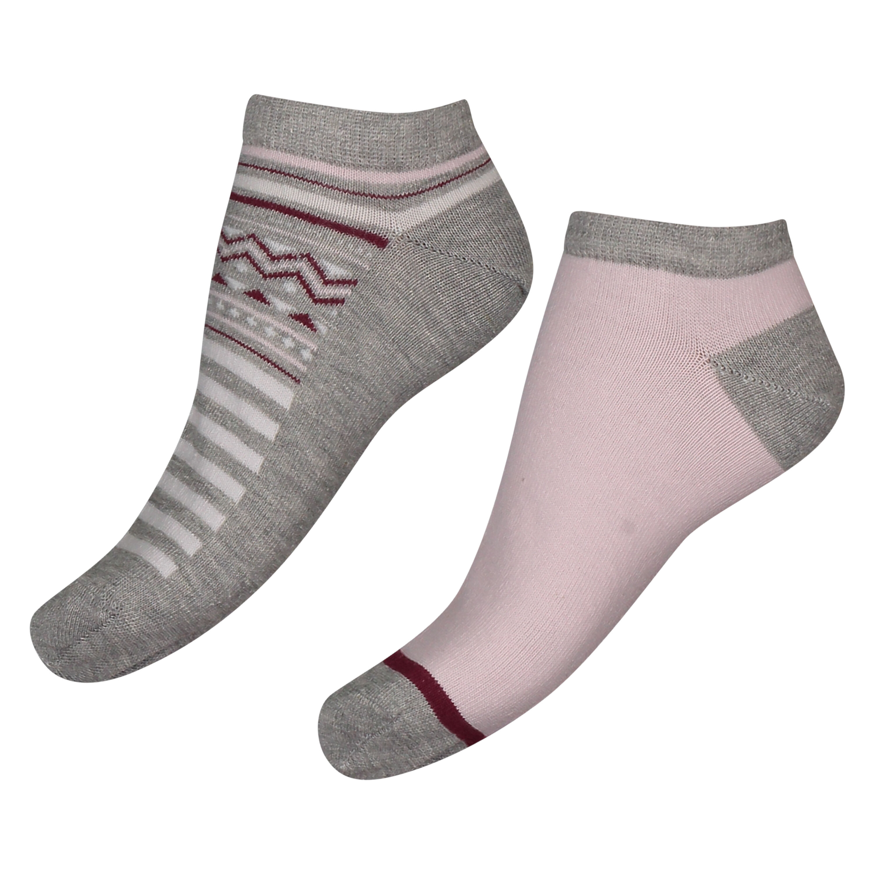 2-Pack Cotton Trainer Liners, Gray