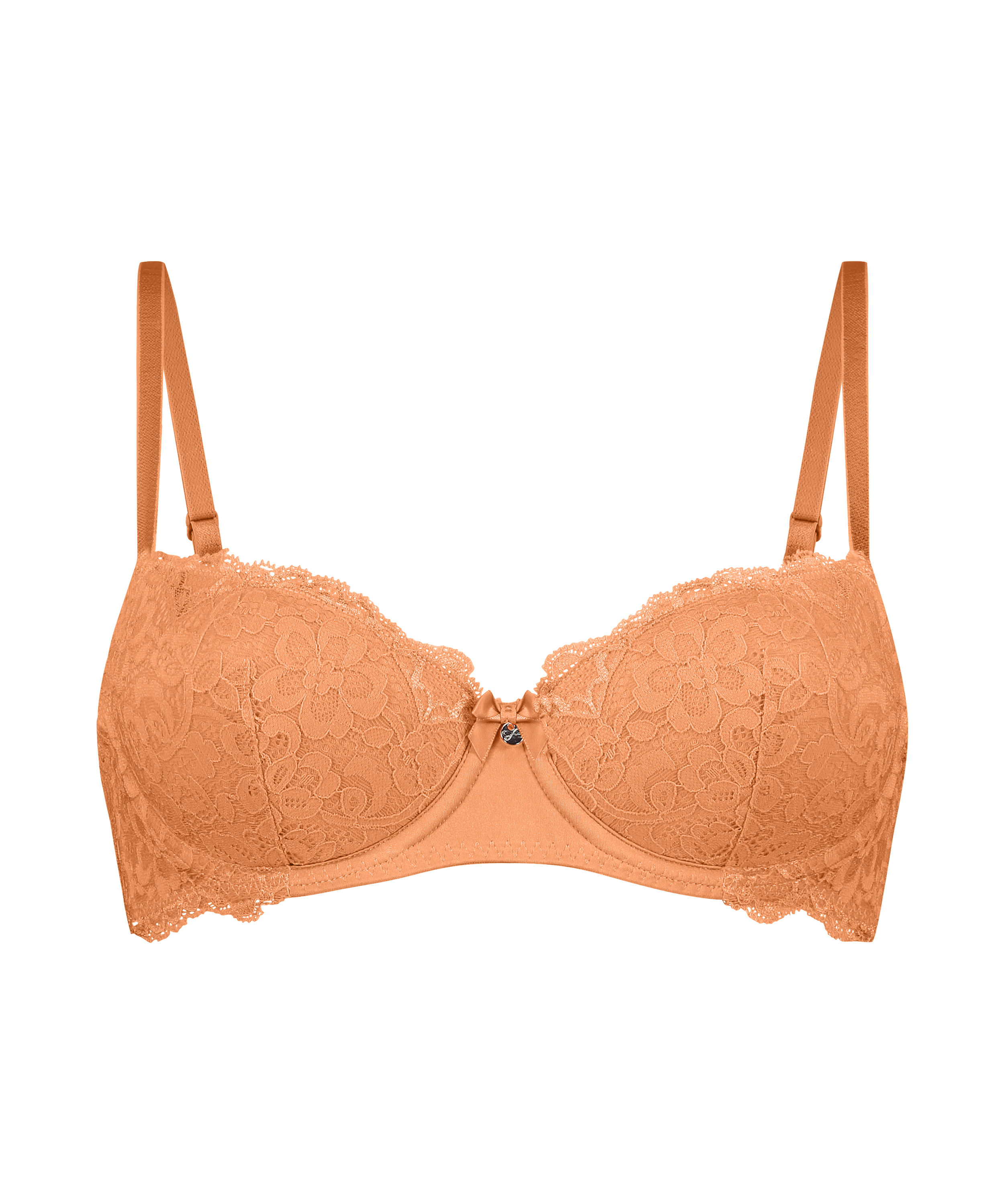 Marine Padded Underwired Bra, Orange, main