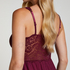 Nora Lace Slip Dress, Purple