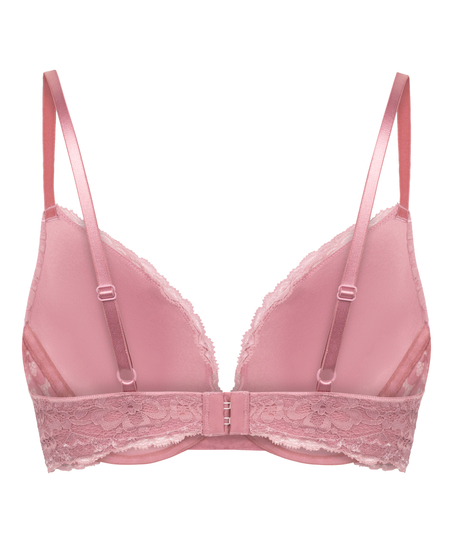 Marine Padded Push-Up Underwired Bra, Pink