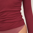 super soft Lace V-Neck shirt with Cashmere, Red