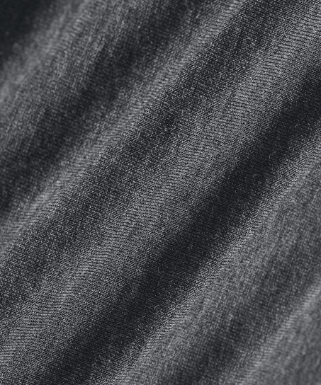 super soft Boatneck Shirt with Cashmere, Gray