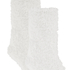 1 pair of knitted socks, White