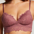 Shiloh Padded Longline Non-Underwired Bra, Purple