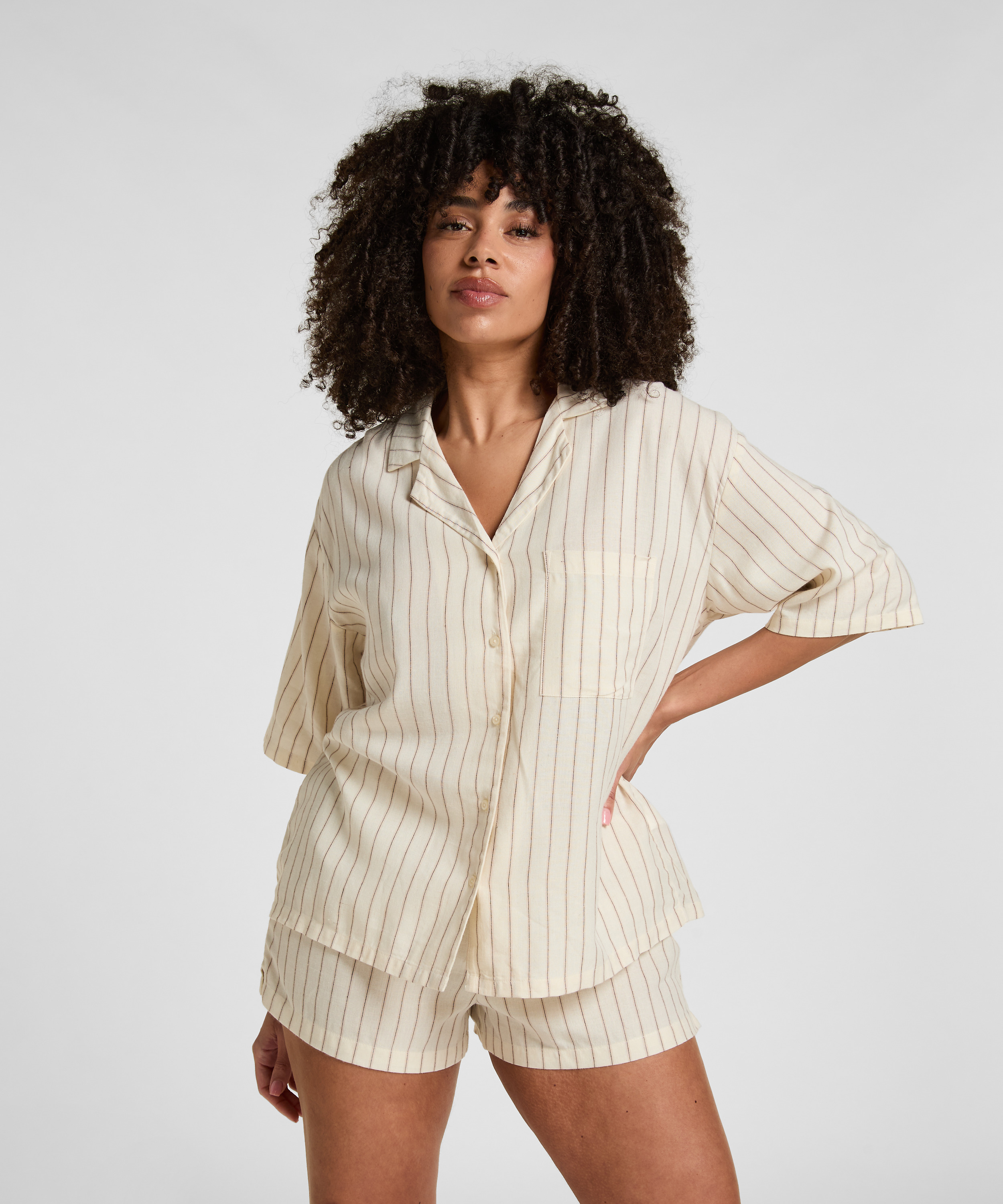 Jacket Linen, Beige, main