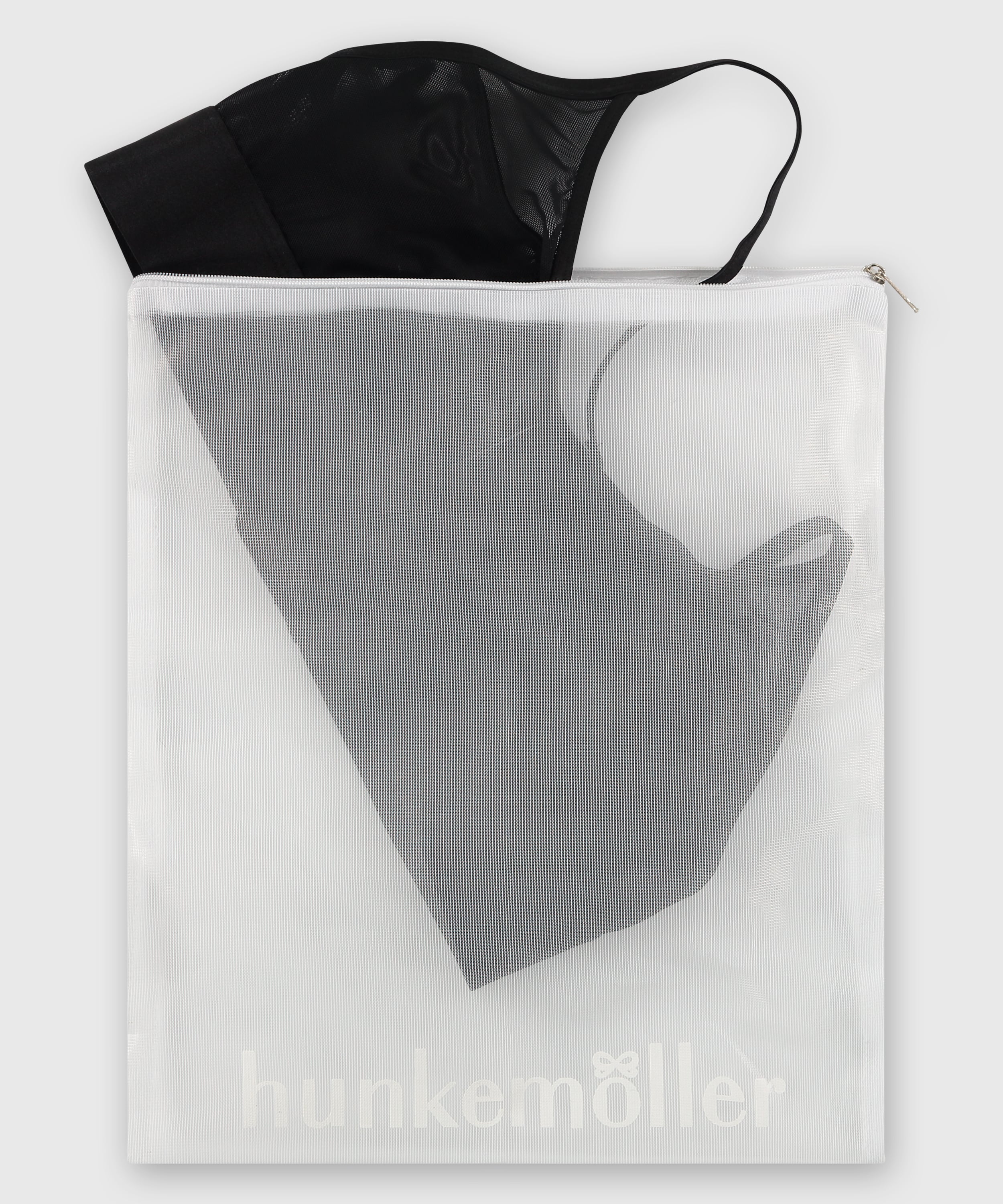 Hosiery bag zipper, White, main