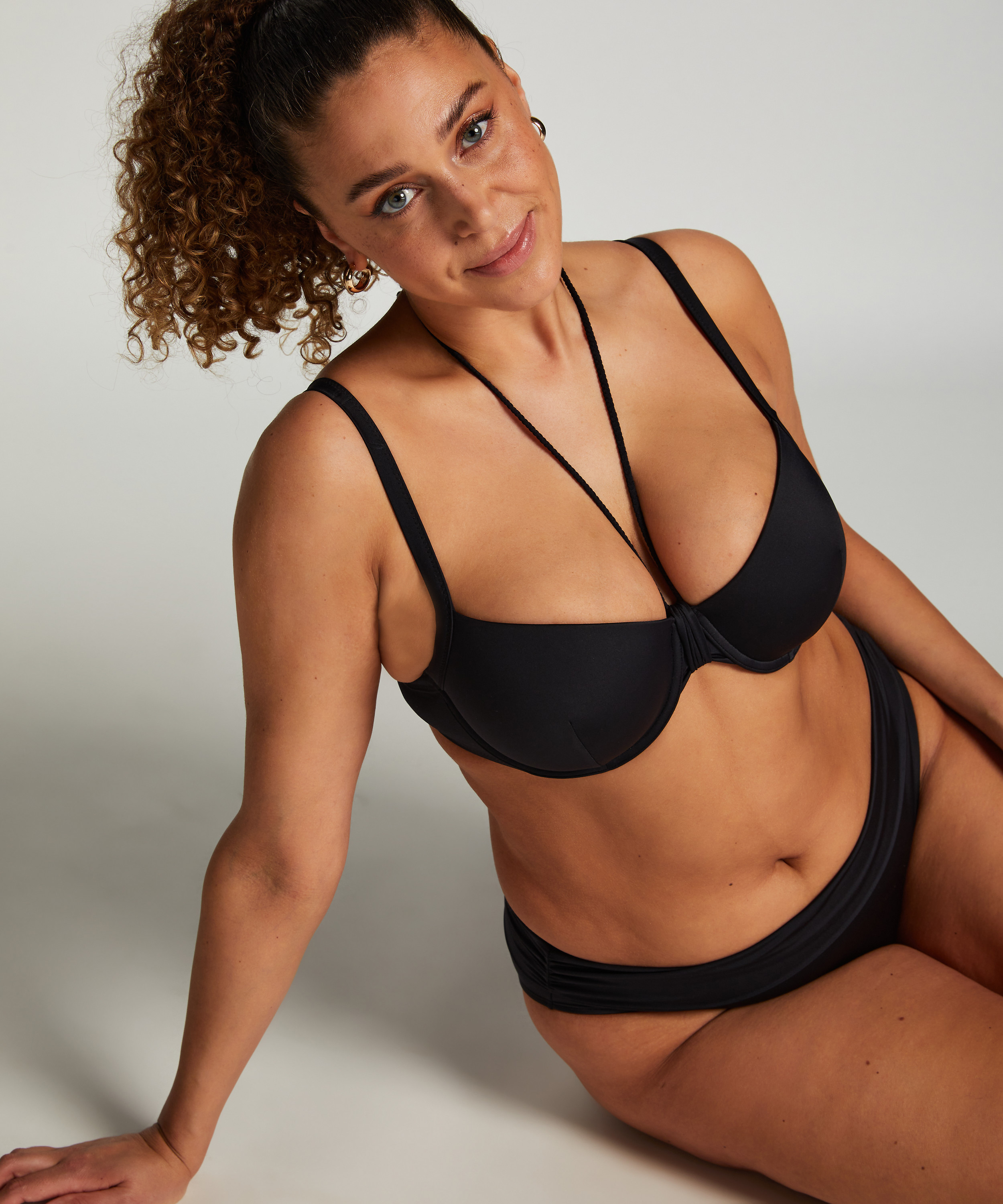 Luxe Rio Bikini Bottoms, Black, main