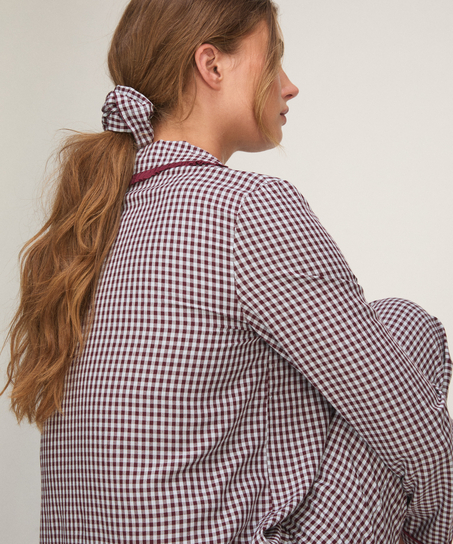 Pyjama Set Poplin Ruffle, Purple