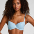 Teddy Padded Underwired Bra, Blue