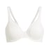 Mesh non-padded underwired bra, White