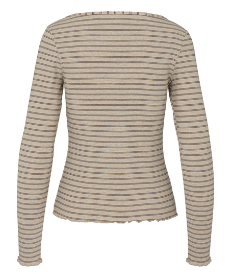 Boatneck Top, Beige