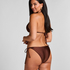 Kallua Triangle Bikini Top, Brown