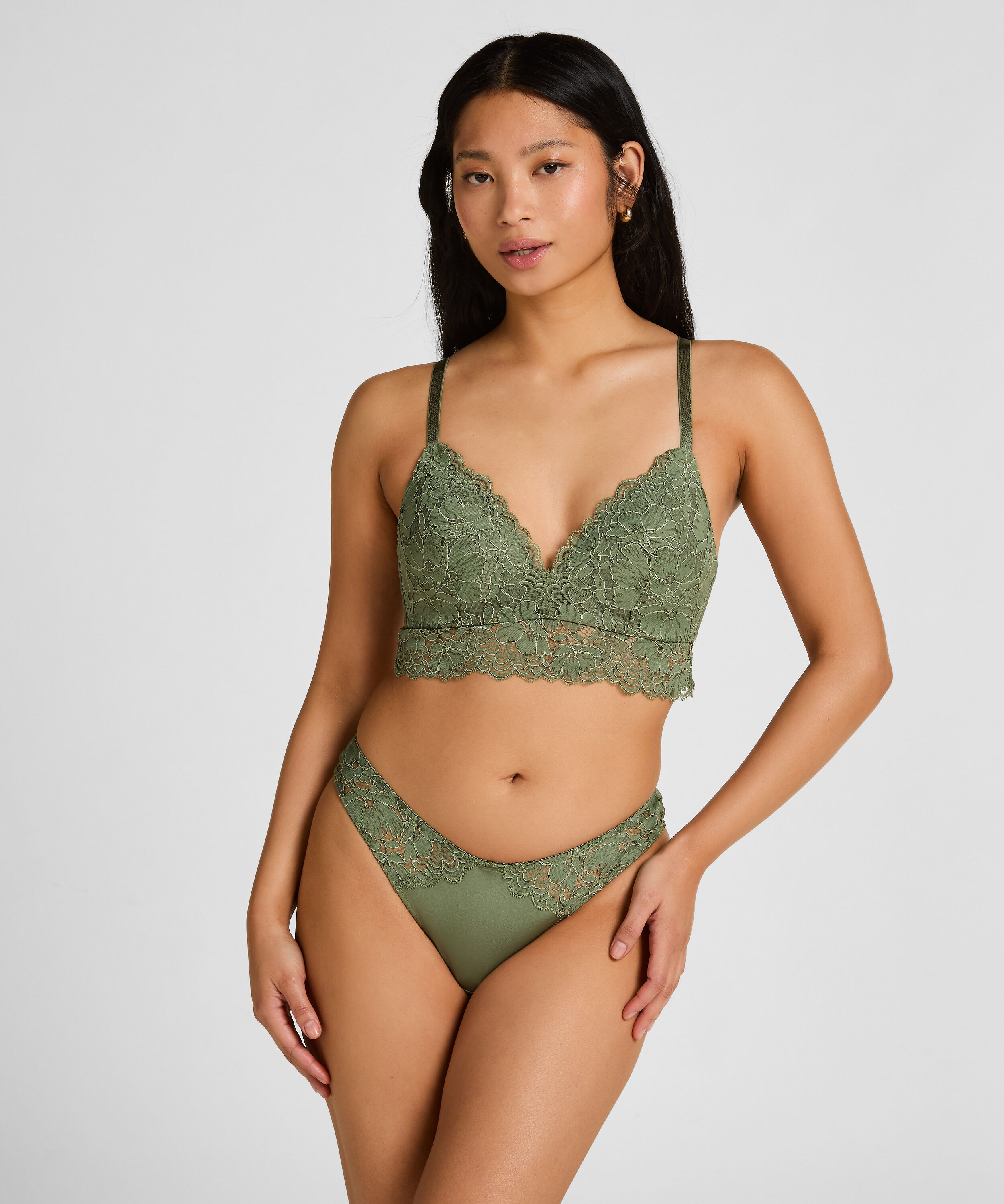Andrea Padded Non-Wired Bra, Green