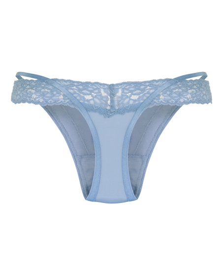 Elliena Extra Low V Thong, Blue