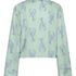 Satin Long-Sleeved Jacket, Green