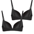 2-Pack Padded Underwired Bra, Black