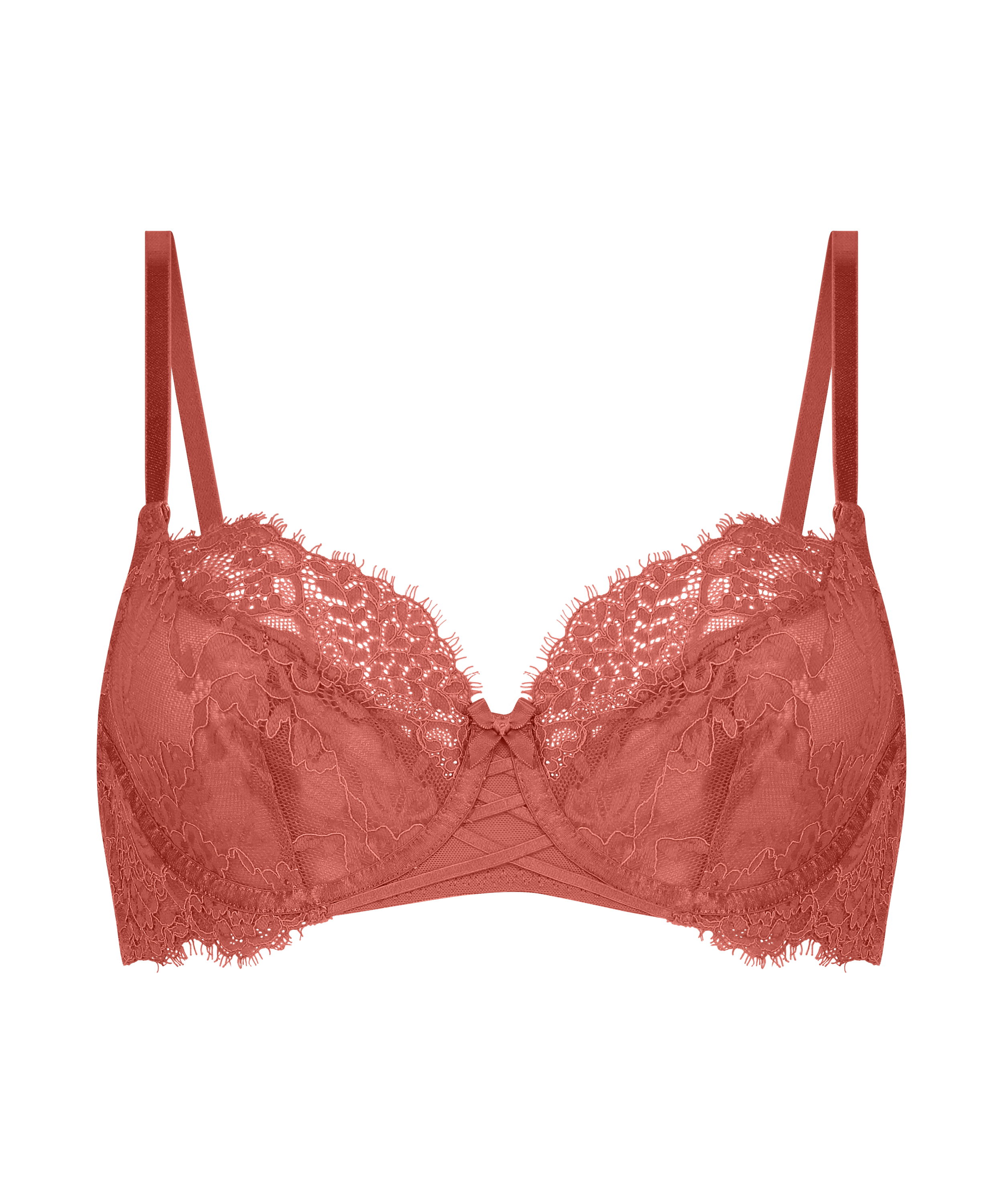 Arabella Non-Padded Underwired Bra, Red, main