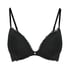 Marine Padded Push-Up Underwired Bra, Black