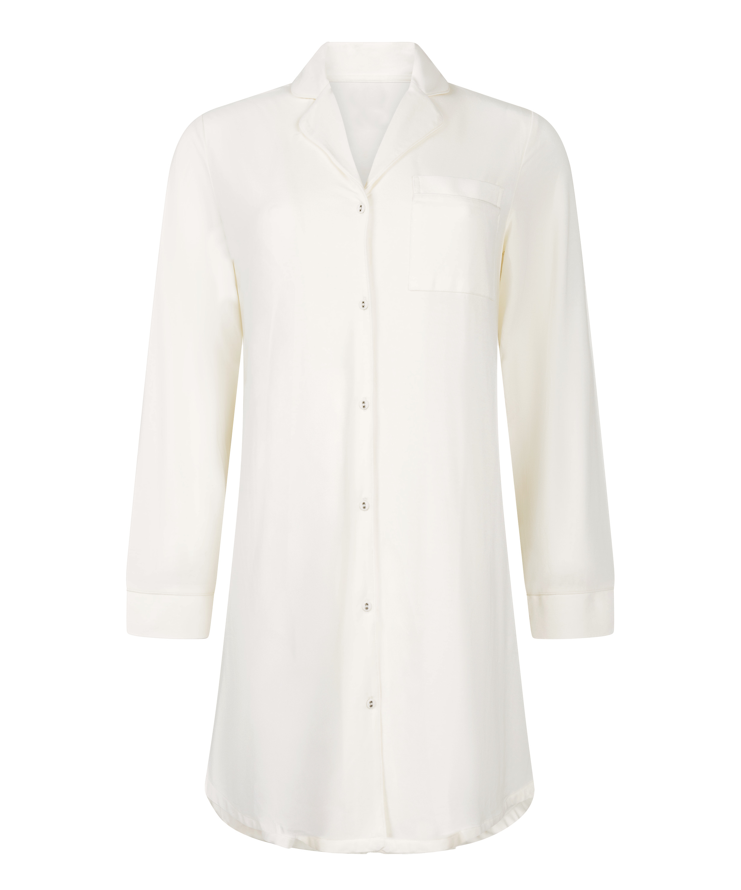 Essential Jersey Shirtdress, White, main
