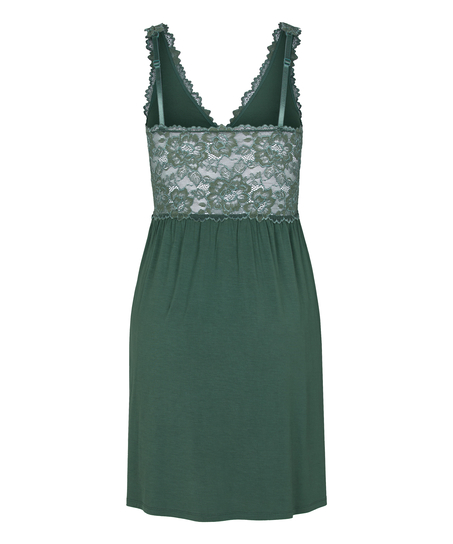 Nora Lace Slip Dress, Green