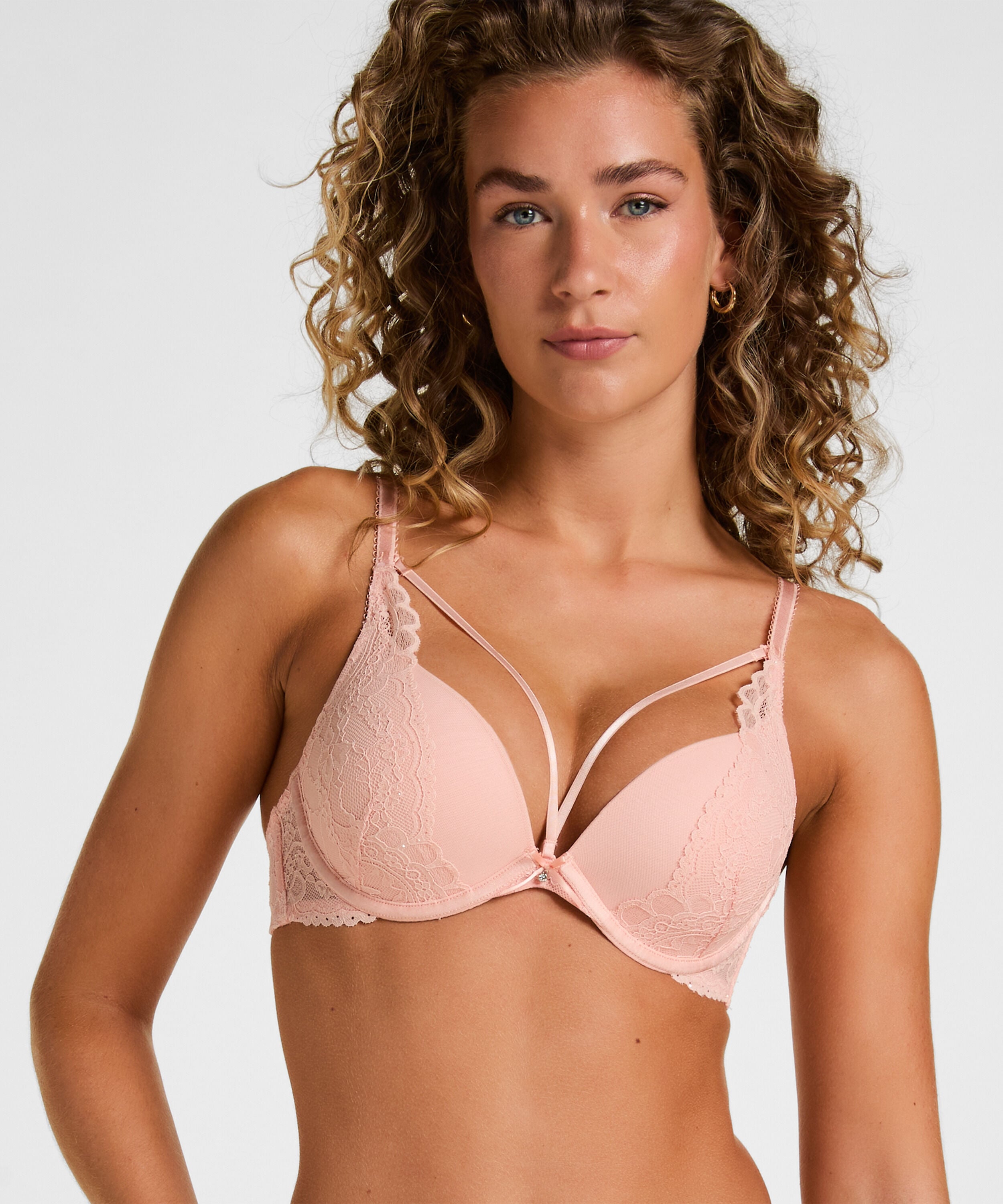 Isadora Padded Underwired Push-Up Bra, Pink