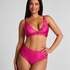 Luna Triangle Bikini Top, Pink