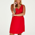 Nora Lace Slip Dress, Red