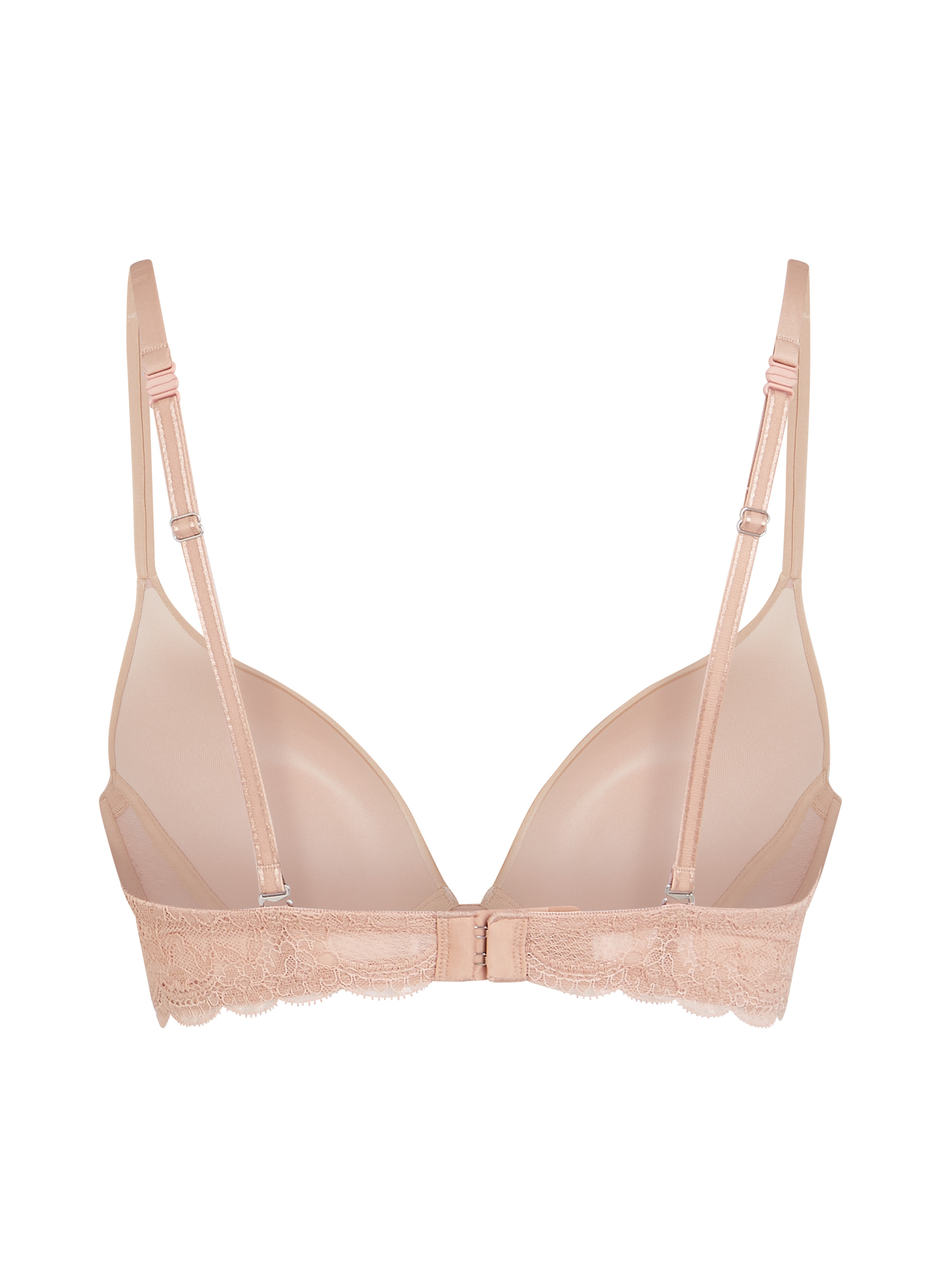 Angie Padded Underwired Push-Up Bra, Beige, main