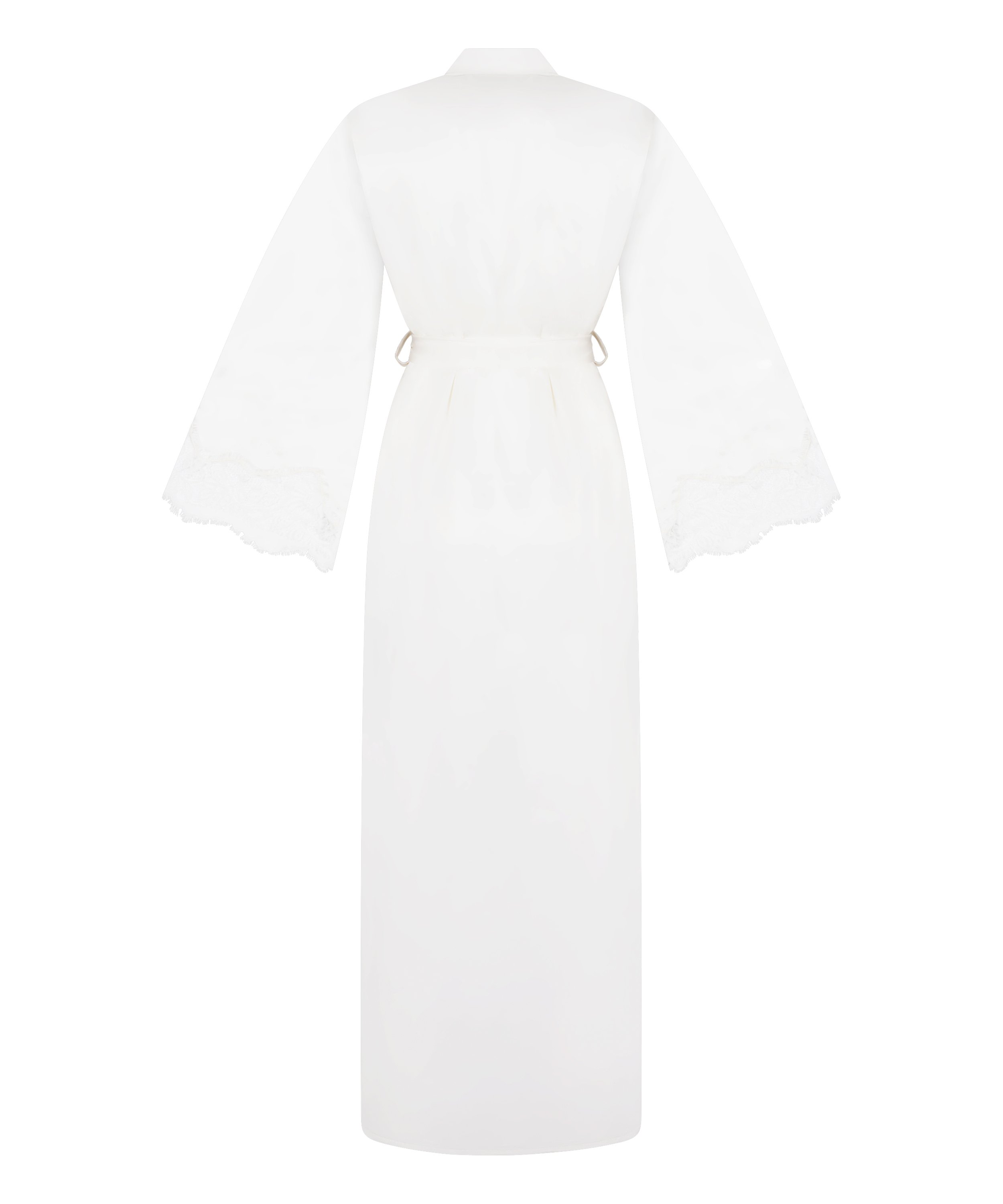 Kimono Long Satin Valerie, White, main
