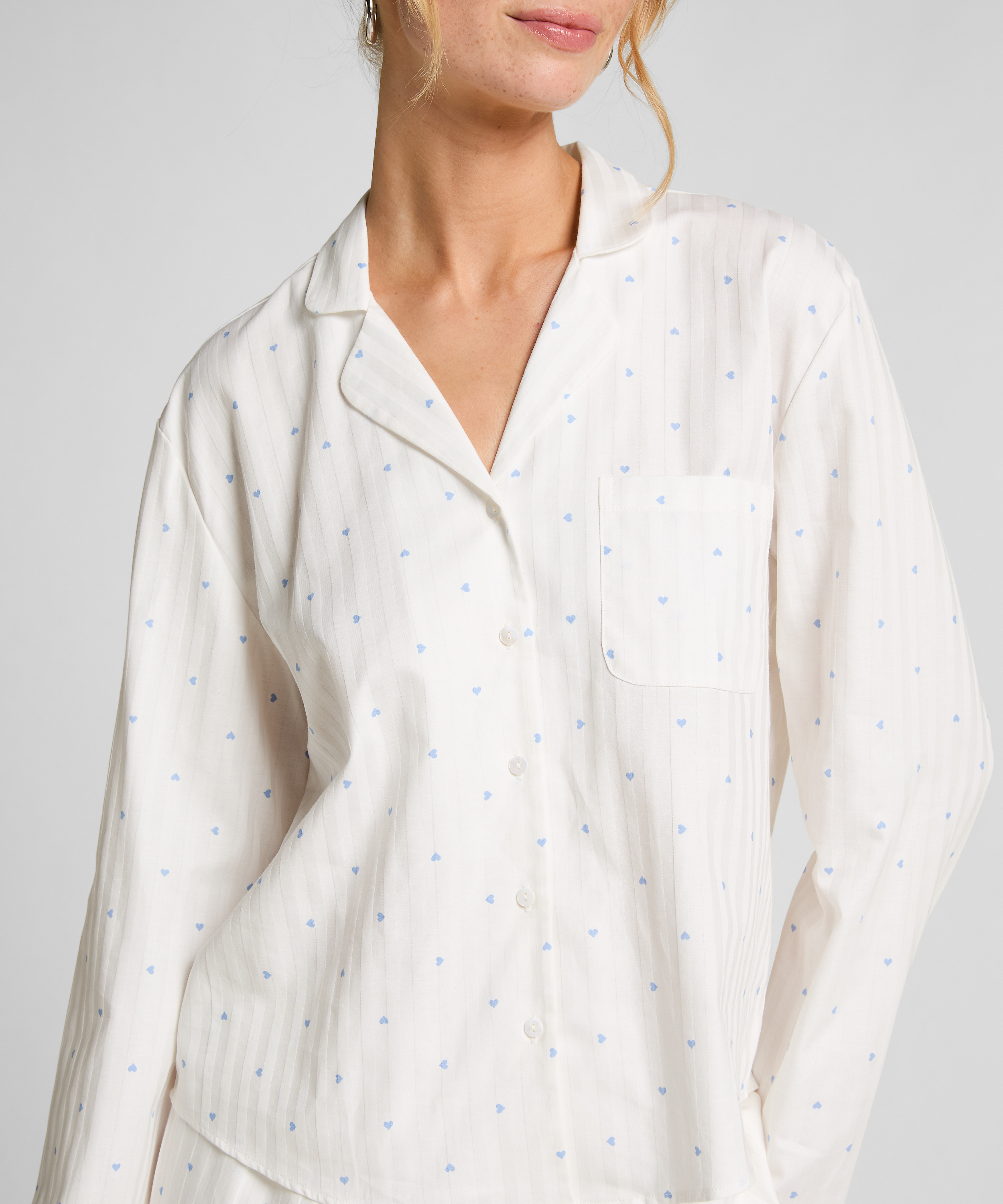 Jacquard Jacket Longsleeve, Blue, main