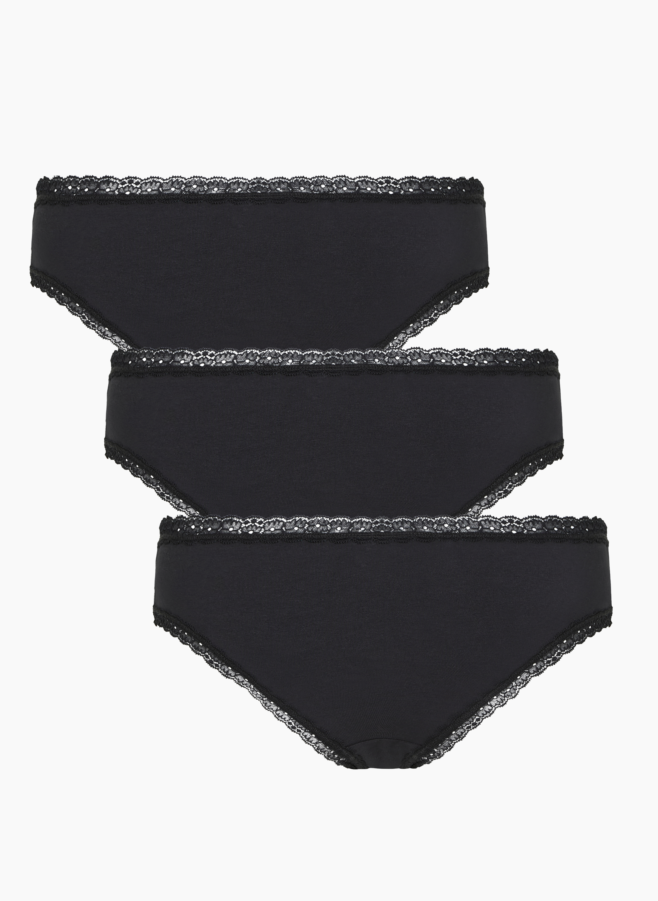 3-pack Georgia Cotton Brazilian shorts, Black, main