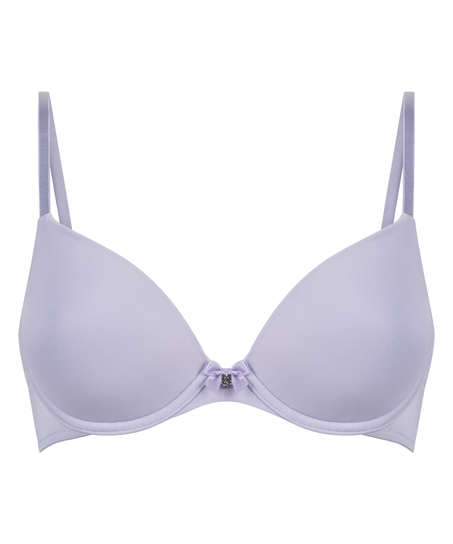 Plunge Padded Underwired Bra, Purple