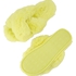 Fake Fur Slippers, Yellow