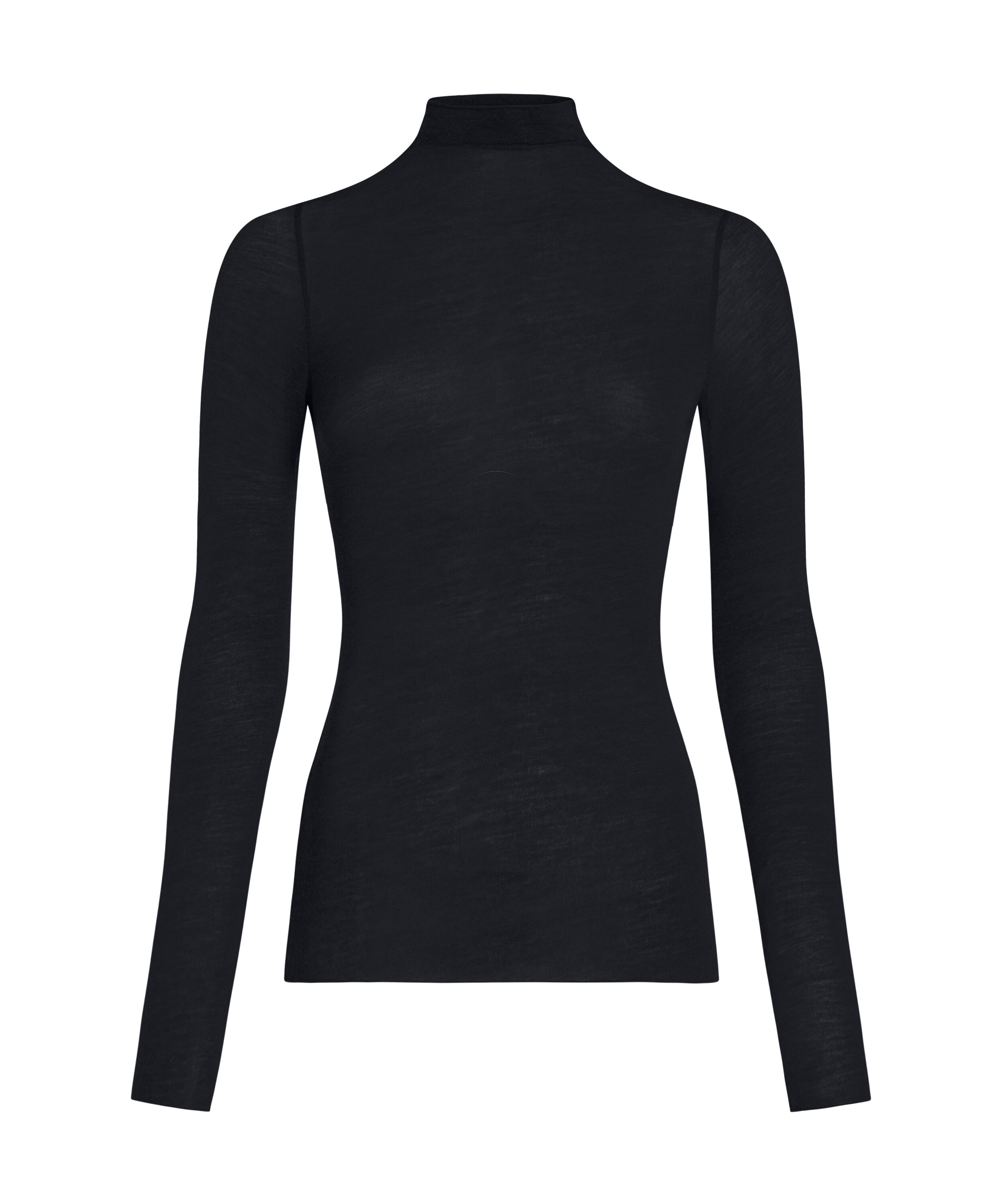 super soft Turtleneck Shirt with Cashmere, Black