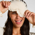 Eyemask Ruffle, White