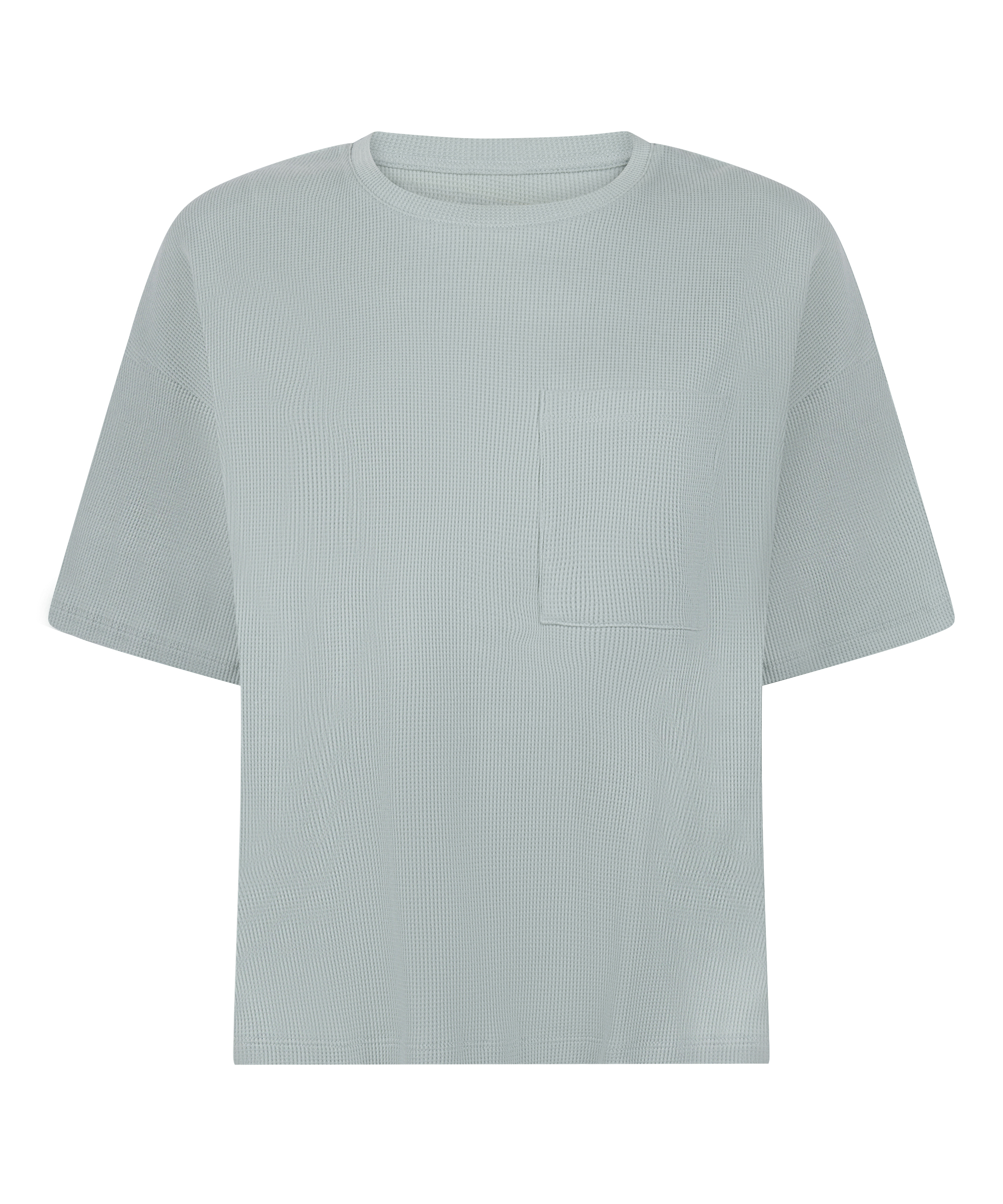 Pyjama Top Waffle, Green, main