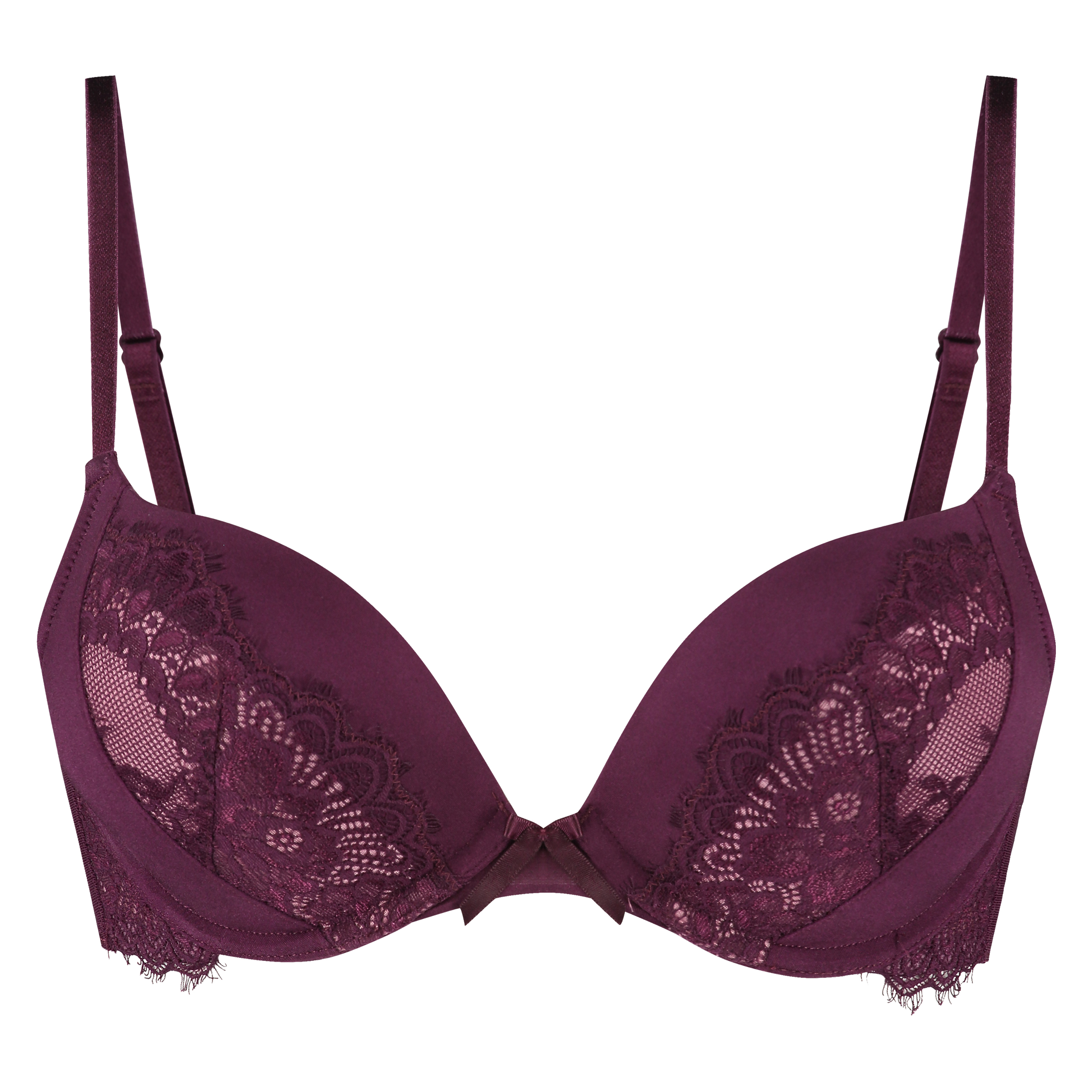 Macy padded underwired maximizer bra, Purple, main