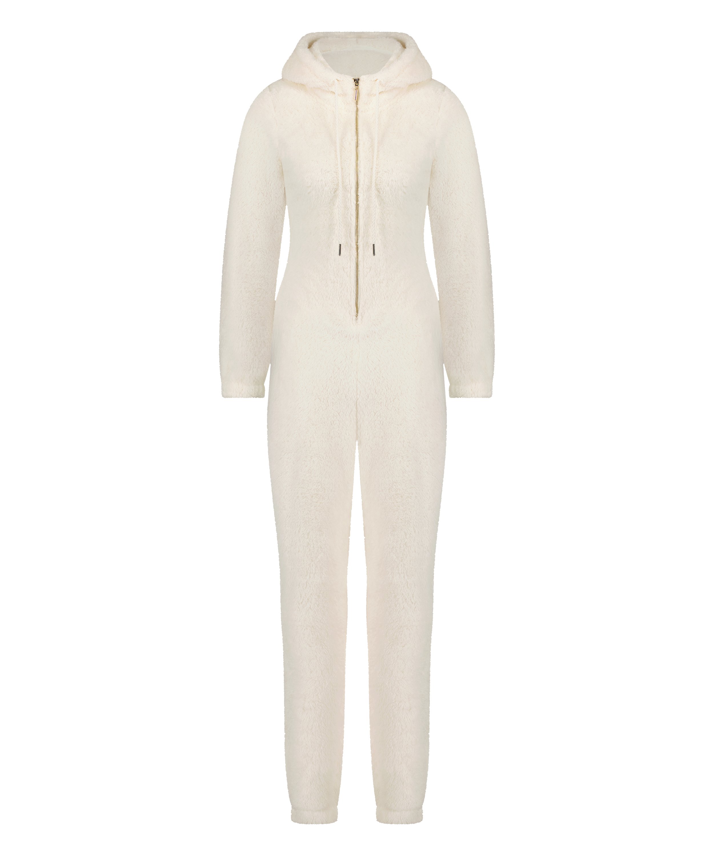 Fleece Onesie, White, main
