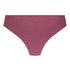 Lace Back Invisible Thong, Purple