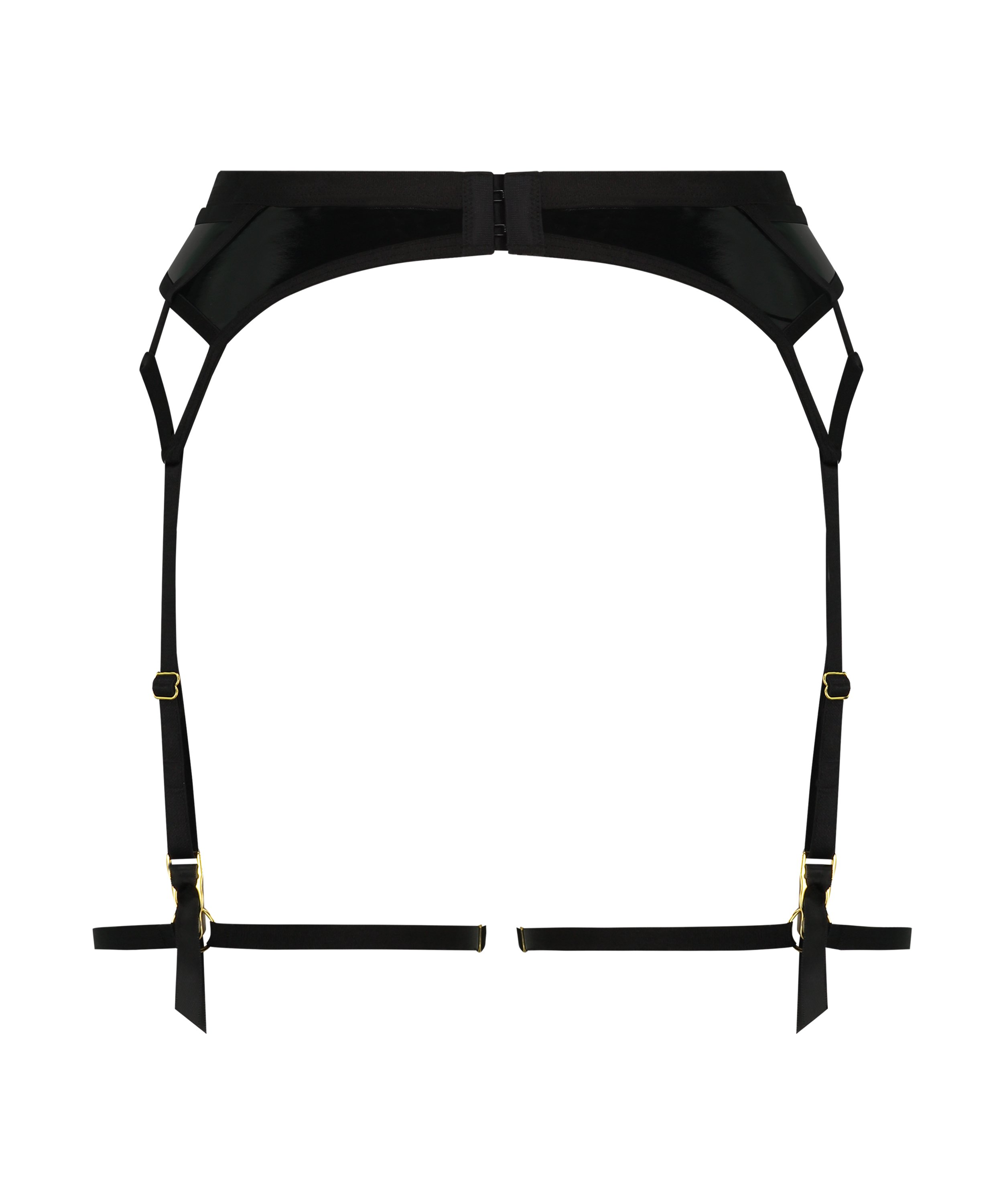 Seductress Suspenders, Black, main