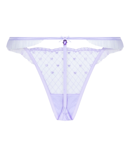 Cordelie Highleg Thong, Purple