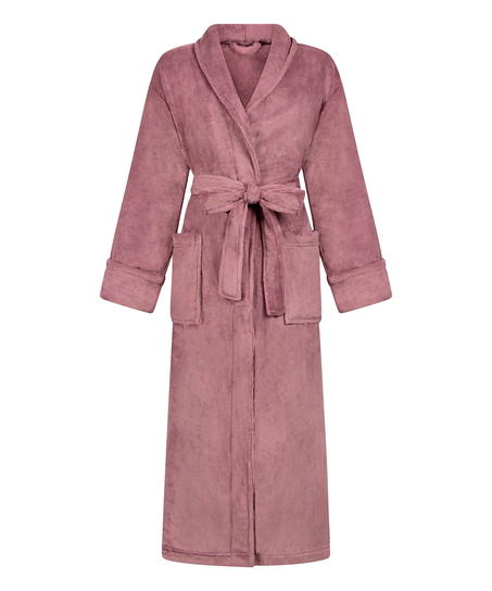 Soft Fleece Bathrobe, Purple