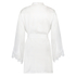 Lace Satin Kimono, White