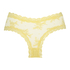 V-shaped Brazilian knickers mesh, Yellow