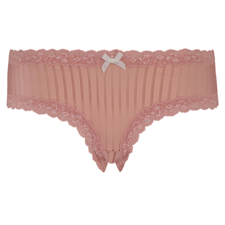 V-shaped Brazilian knickers mesh, Pink
